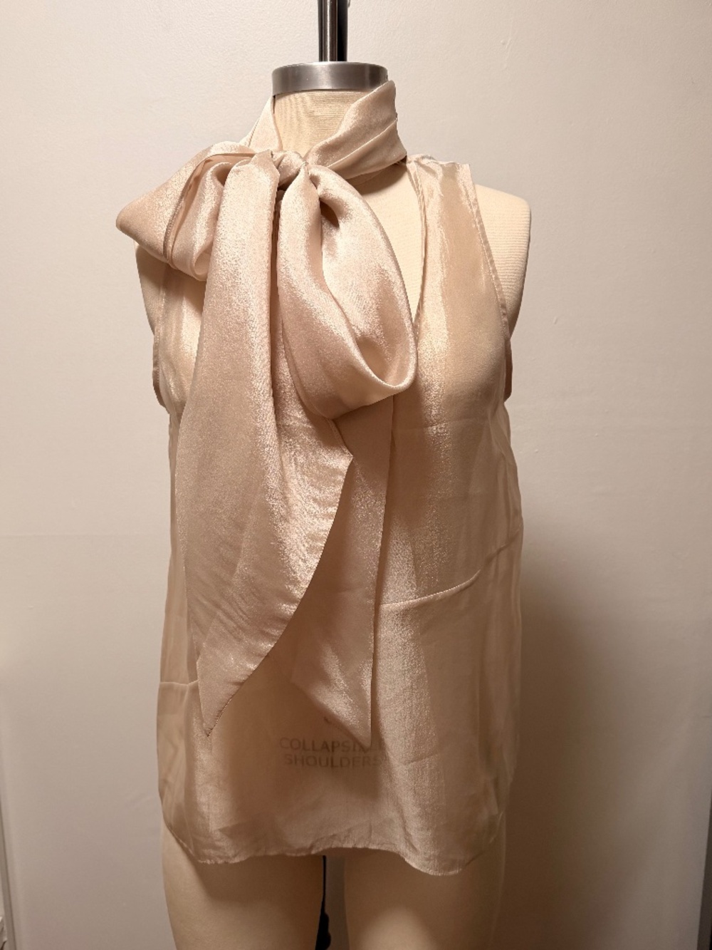 Joe's Jeans Farrah Scarf Blouse Prosecco NWT